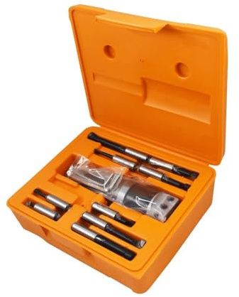 findmall 2 Boring Head R8 Shank Boring Tool Set, 9pcs 1/2 Carbide Boring Bar Set Milling Fit for Milling Machine, Thread 7/16-20