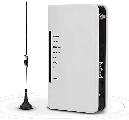 Sans fil à la cabine téléphonique filaire GSM 24 heures de travail peut connecter la cabine téléphonique Enregistreur d'alarme RJ-11 Prise de ligne téléphonique Prise en charge Carte 2G/3G/4G(EU Plug)