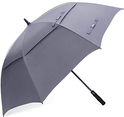 G4Free 47/54/62/68/72 Inch Regenschirm Groß Stockschirm Sturmfest Golf Schirme Automatik Regenschirm XXL für Herren Damen Doppelt Überdachung Belüftet
