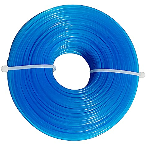 LISM Mähfaden Trimmerfaden 1,6mm x 100M, Rasentrimmer Schnur für Garten Rasentrimmer Elektrische Trimmer, Blaue runde nylonfaden.