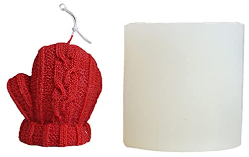 Stampi natalizi in silicone a forma di guanti, stampi per sapone e cioccolatini, per Natale, festa di compleanno e Capodanno.