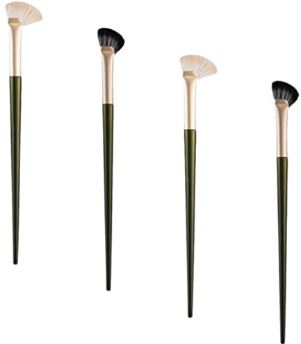 FOMIYES 4pièces Pinceaux De Contourage De Nez Anglés De Outils De Maquillage Pour Estomper Appliquer Fard à Paupières Et Sculpter Le Visage Avec Poils Synthétiques Doux