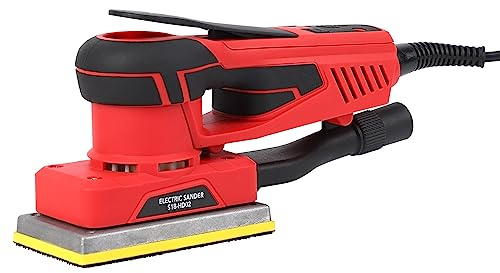 350W Brushless Motor Sheet Sander with 12 Sanding Paper, Sander Finishing Sander, Powerful & Low Vibration, 10000 RPM, For Wood working, Polishing,Carpentry