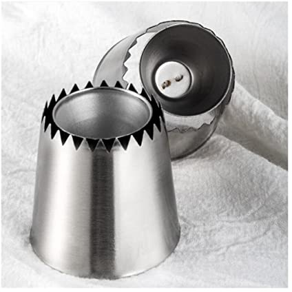 SteelPastry Nozzles Piping Nozzle 2 Pcs Sultan Tube Russian Pastry Tip Icing Piping Stainlessl Steel Nozzles Large Icing Piping Nozzles Cake Decorating Tips