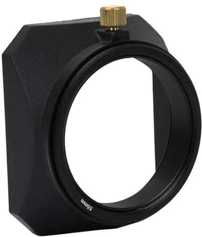 Paraluce Quadrato 55mm/58mm Paraluce Portatile 1 Pezzo Fotocamera Esterna Mirrorless Nera per Fotocamere Mobili Quotidiane (55 mm)