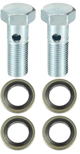 QUARKZMAN 2er Set Universal Auto Banjo Bolt Bremsadapter M12 x 1.25
