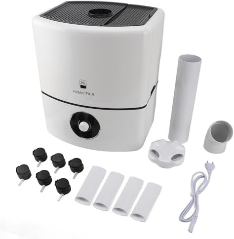 Humidificadores de Aire para Habitaciones Grandes Humidificador para Toda la Casa para el Hogar Humidificador Industrial Humidificador de Llenado Superior de Niebla Fría 25L