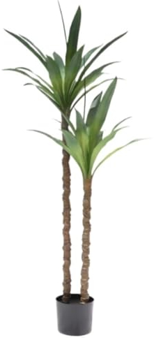 GOOPEEG Kunstpflanze Groß Künstlicher Baum Für Den Innenbereich, Künstliche Agavenpflanze, Künstliche Agave, Künstliche Tropische Pflanze, Gladiole, Bonsai Pflanzen Künstlicher