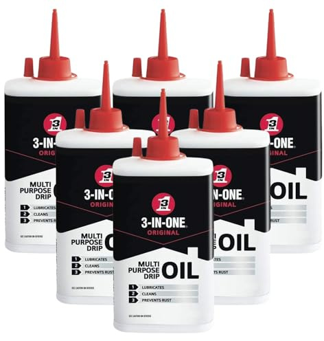 3 in 1 Multi-purpose 12 x Drip Oil Can 100ml Lubricant Drip Spout Precision Drip Application Ideal for Cleans, Lubricates, Prevents Rust and Stops Squeaks, Home & Office, Tools