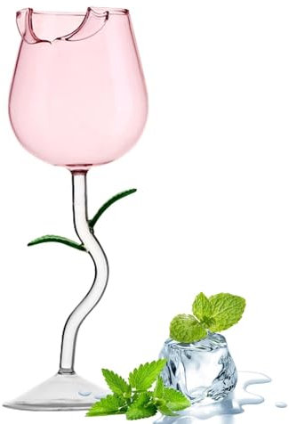 Copa de champán rosa – Copas de champán resistentes al calor, suministros para beber vino de rubor seguro, taza de vino rosa creativa elegante para reunión, boda, fiesta, reunión de compromiso