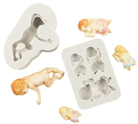 Fondant Formen 2 Stück Kinder Fondant Tortenform Flüssige Silikonform Backform Diy Backform
