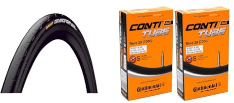 Continental Grand Prix Tire, Schwarz, 25-622 & Unisex's 181781 Schlauch, schwarz, 20/25-622/630