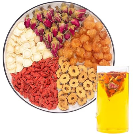 Rose Ginseng Tea Bags 300g 10gX30Tea Bags(10.58OZ/300g) Red Dates Goji Berries Longan Combination Of Floral Tea