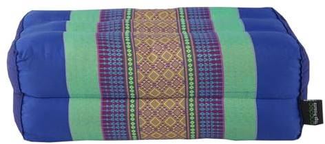 ANADEO YogaProducts Standard – Zafu Standard Yoga- und Meditationskissen – 100% natürliches Kapok mit hoher Dichte – Komfort und Festigkeit – Sitzstabilität – Azurblau – X1