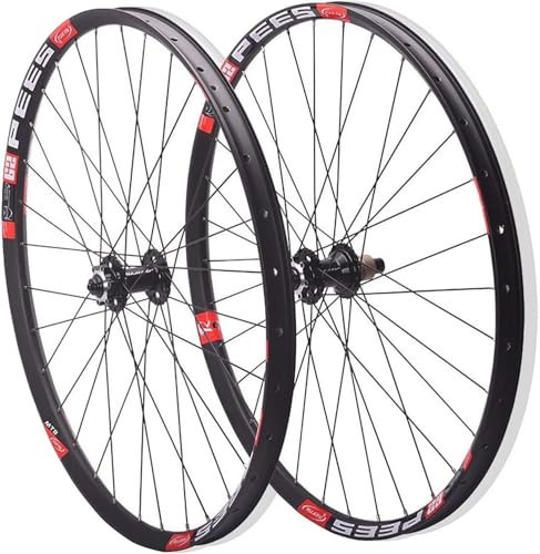 FURAHI Fahrrad Laufradsatz 26 27,5 29 Zoll Mountainbike Rad Set Scheibenbremse 32 Löcher Felge 120 Klicks Schnellverschluss MTB Balance Bike für 7-12 Geschwindigkeit Kassette,B,29 inches
