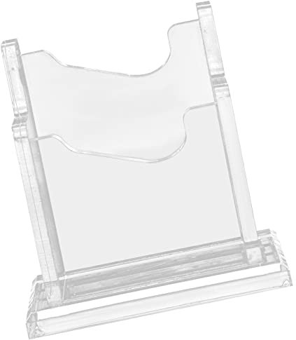 GRADENEVE Visitenkartenhalter Aus Transparentem Dickem Eleganter Kartenständer Für Büro Stabiler Kartenorganizer Für Namenskarten Kartenaufbewahrung Für Schreibtisch