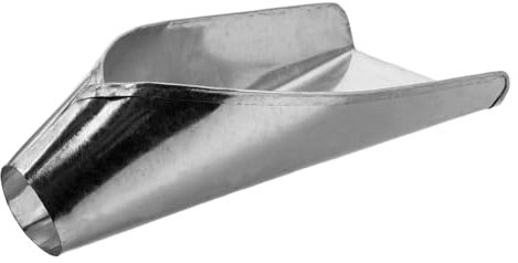 Ciieeo Grand Entonnoir Outil Polyvalent en Fer Argenté pour Emballage Alimentaire pour Emballer Morceaux de Poisson et Canard la Maison