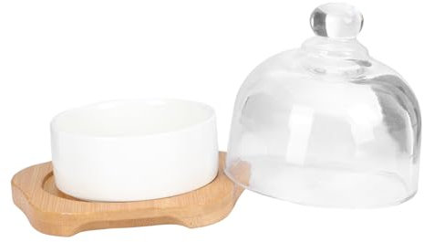 TOPBATHY 1 Set coppa da dessert ciotole tulipano pirottini tazze da dessert quadrate coperchio zuppiera scodelle per zuppa Ciotola per salse ciotola di serpente stoviglie da cucina Di legno