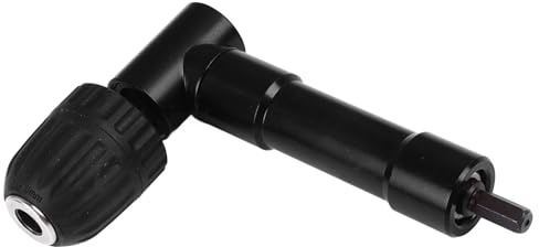 Right Angle Converter, Impact Convenient Use 90 Degree Drill Chuck Attachment for Woodworking Projects (Plastic)