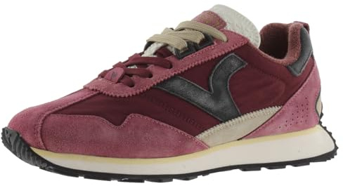 victoria 1985 Sneaker Unisex Root & Pezzi Colorate in Crosta di Pelle & Logo retrò 8812100 per Adulto Burdeos 38