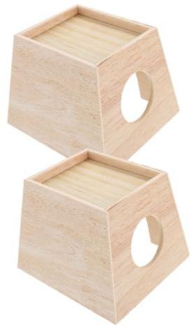 Toddmomy 2pièces Maison pour Petits Animaux Abri Confortable pour Hamster Et Poules Cachette pour Et Rongeurs