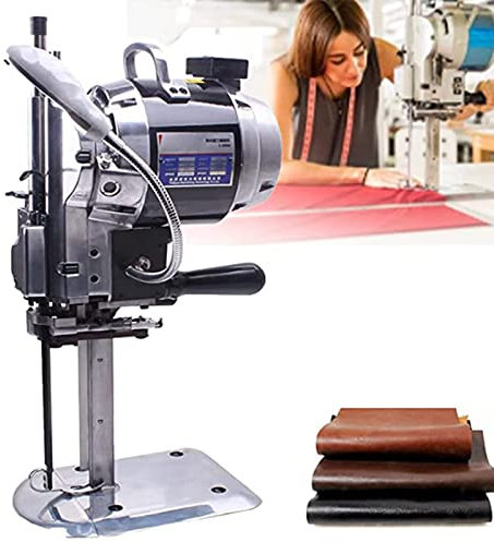Machine de découpe en Tissu électrique, fraitement de Couteau Droit Vertical 1100W, Industriel avec affûtage Automatique des Couteaux, différentes Options d'épaisseur, 110 V