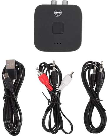 KOMBIUDA Kabelloser Audioadapter Auto NFC Audioempfänger Abs Material Kompatibel Mit Desktop Notebook