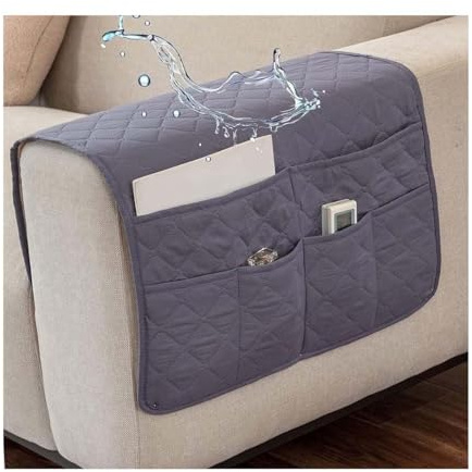 Miecoae Copri Braccioli Universale Copribraccioli Velluto Divano Antiscivolo Copridivano Poltrona con per Poltrone Fodere Morbide Mobili Protezione Braccio Copripoltrona Salvadivano(Gray)