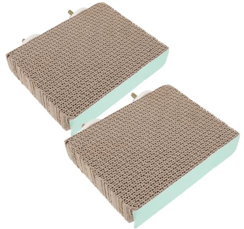 UPKOCH Percha para Pájaros De Cartón Corrugado para Ejercicio y Mordida, Plataforma Mediana para Loros y Periquitos, Accesorio para Jaulas, Juego para Aves Que Afila Garras, 2 Piezas