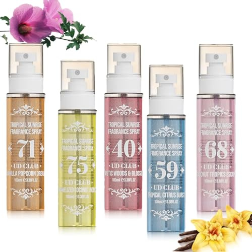 Parfüm Bodyspray Damen - Fruchtiges Body Mist, Long Lasting Fragrance Spray, Hair and Body Fragrance Mist, Parfum Damen Set, Feuchtigkeitsspendende Befeuchtet die Haut (Alle)