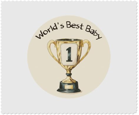 Azeeda 2 x 'World's Best Baby Trophy' Microfibre Lens/Glasses Cleaning Cloths (LC00033017)