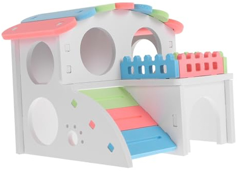 VILLCASE Hamsterhaus Aus Natürlichem Für Goldhamster Hamsterversteck Als Schlafplatz Und Spielbereich Für Kleine Haustiere
