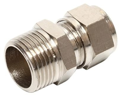 ChegLI 1 Racor de compresión de latón - Conector hidráulico for racores neumáticos(16mmx1/4inch)