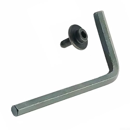 Replacement Hex Bolt and Wrench for Mitre Saw Blade Clamp 2667339 Compatible with For LS0714 DLS714Z BLS713 Series Left Hand Thread Flange Head