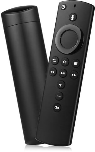 Télécommande vocale de rechange compatible avec Fir Smart TV Stick (3e génération)/HD/4K/4K MAX/Lite, TV Cube (2e génération/3e génération), N0t pour téléviseurs ROKU-Insignia-Pioneer