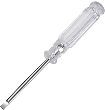 Tournevis ergonomique en acier au carbone de 3 mm avec poignée antidérapante pour réparation de jouets, appareils ménagers, entretien des appareils ménagers, tournevis à tête plate, manuel ergonomique