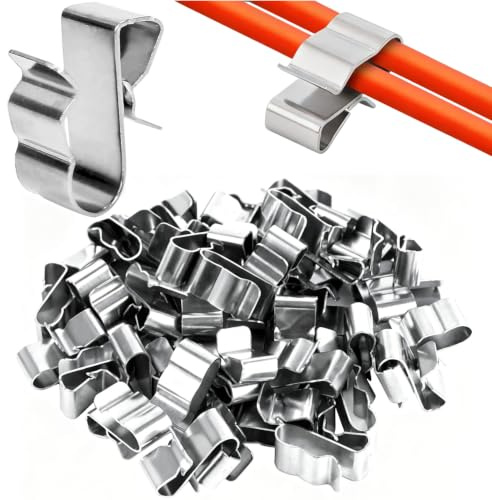 100 Stück Solarkabel Kabelclips, Solarpanel Kabelklemmen Rostfreier Stahl 304 Edelstahl Solar PV Kabelklemmen kabelhalter kabelorganizer Anhänger Drahtclips Solar PV Klemmen für Kabel Management, 22,5