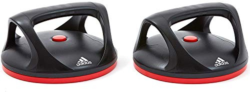 adidas Fitness Liegestützgriffe Liegest tzgriffe Swivel Push Up Bars, schwarz-rot, Einheitsgröße EU