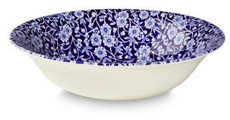 20.5cm Burleigh Bleu Calico Soup Bowl