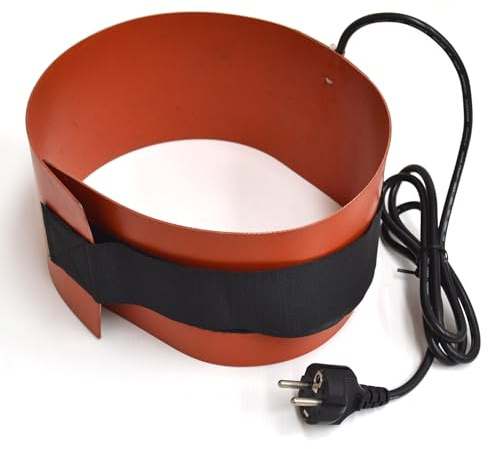 3S SuperSamaStore Ceinture Chauffante Thermostatée pour Bouteilles de Gaz Réfrigérant, Chauffe-bouteille 220 V 380 W, Augmente la Pression et Vaporisation, Compatible 10/12 et 30/36 Kg, Prise Schuko