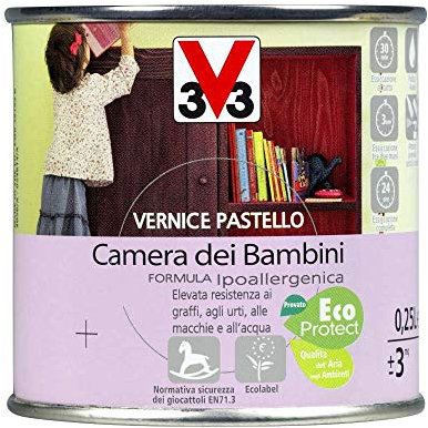 V33 Vernice Per Legno Pastello Ardesia 250 Ml