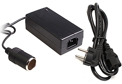 aukson Q69C KFZ Spannungswandler 60w 220V/230V/240V auf 12V/5A (60W) KFZ Zigarettenanzünder Wechselrichter AC/DC Adapter für PKW Navi Netzteil EU Steckdose Ladegerät Adapter