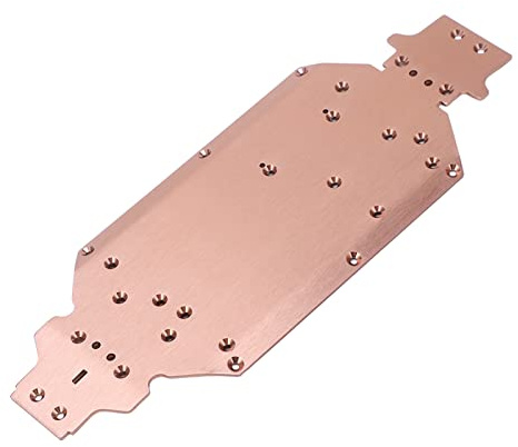 RiToEasysports RC Car Chassis, Aluminiumlegierung Metall RC Car Bodenplatte Ersatz für 1/14 144001 144002 144010 Ferngesteuertes Modellauto