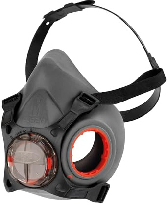 JSP Force Typhoon™8 Half-Mask Reuseable Respirator - Medium - Low Breathing Resistance, NIOSH, Enhanced Comfort and fit, Compatible with PressToCheck™ Filters