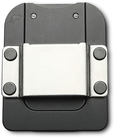 Holstery DriverMaster PRO | Clip-On Tool Belt Drill Holder - Simple Hook Holster for Cordless Drill, Impact, Nailer, Tape Measure, or Any Tools with Hanger Clips - All Metal, Black