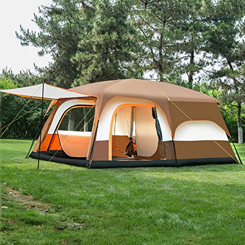 Campingzelt, wasserdicht, Instant-Zelt für 4–6 Personen, Familien-Kabinenzelte, 2 Räume, tragbare Instant-Zelte mit abnehmbarem Regendach, automatisches Zelt für Camping, Wandern, Bergsteigen
