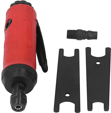 Herramienta de amoladora neumática, amoladora neumática recta de 1/4 de pulgada, mini amoladora neumática de 18000 RPM con recogida de 1/4 para moler, cortar, pulir, reparar