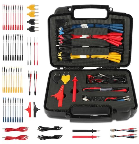 68 PCS Multimeter Messspitzen Set, Multimeter Messleitungen Prüfspitzen Kabel Kit, Elektrische Messleitung Messkabel für KFZ Fehlerdiagnose & Elektroniktests V7-C9IN