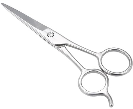 Baluue Forbici Per Barba e Sopracciglia Acciaio Inossidabile Strumento Pratico Per La Quotidiana Design Compatto e Facile Da Usare Colore Argento