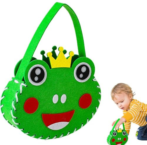 Generisch Nähset für Mädchen, Nähset für Kinder - Filztaschen-Bastelset für Kleinkinder - Vorschul-Lernspielzeug, Näh-Bastelsets, Kunsthandwerk für Kleinkinder für die Schule zu Hause